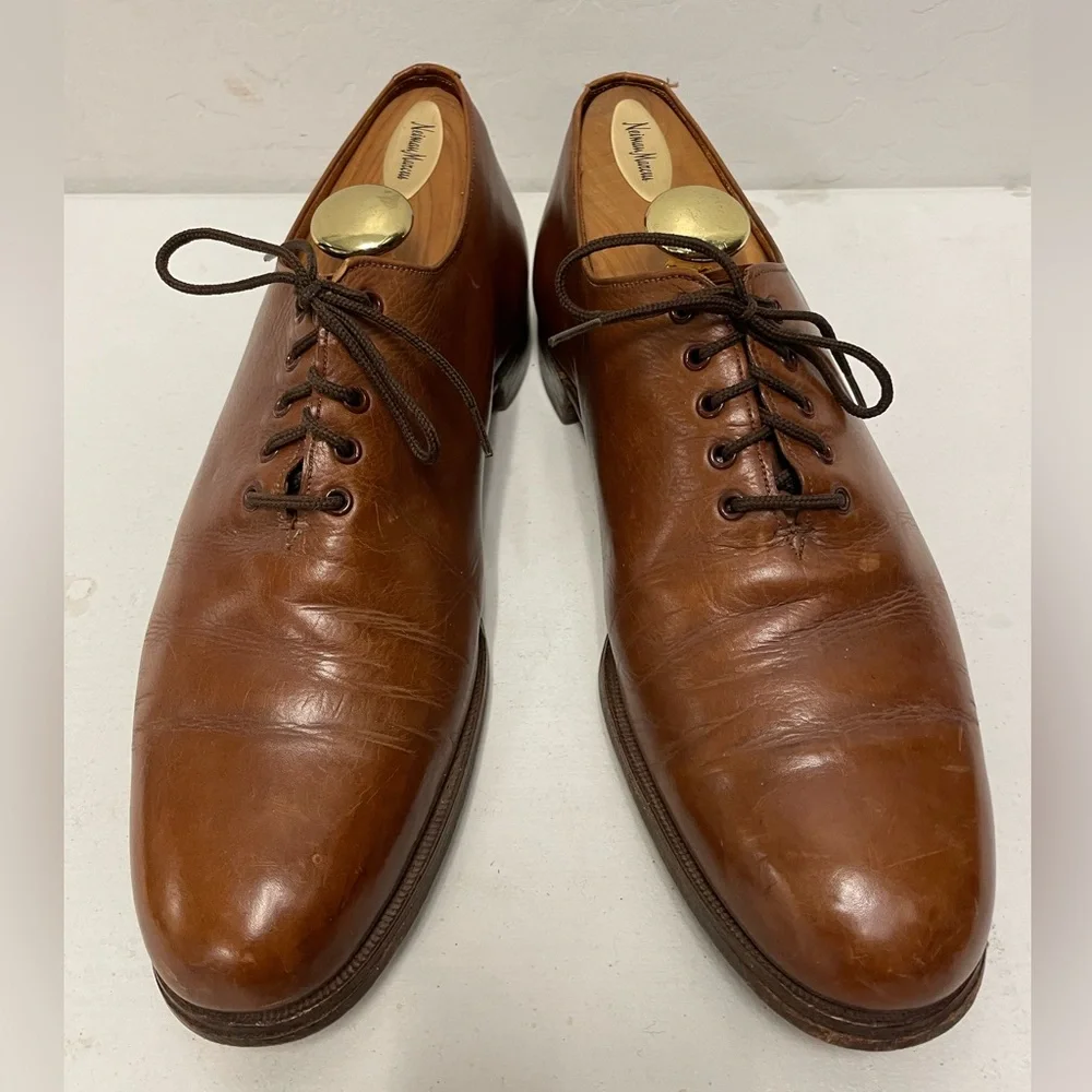 Cole Haan Made in England‎ Vintage Hand Lasted Wholecut Oxford in Brown UK 9 C